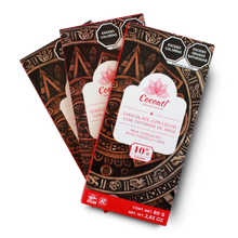 Cargar imagen en el visor de la galería, Barra Chocolate Con Leche Y Totopos De Maíz Cocoatl 40% Cacao 80 g.