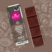Cargar imagen en el visor de la galería, Barra de Chocolate Amargo con Relleno de Café 63% Cacao 22 g.
