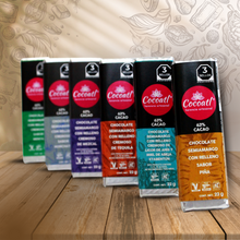 Cargar imagen en el visor de la galería, Paquete Barras De Chocolate Relleno Cremoso Cocoatl 25pzas 22 g. c/u