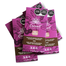 Cargar imagen en el visor de la galería, Barra De Chocolate Amargo Con Nueces, Cacahuate y Arándanos 72% Cacao 80 g.