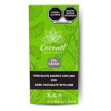 Cargar imagen en el visor de la galería, Paquete 6 Barras Chocolate Cocoatl 80 g. c/u