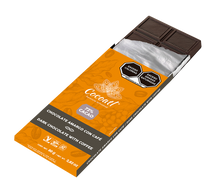 Cargar imagen en el visor de la galería, Barra De Chocolate Amargo con Granos de Café 72% Cacao 80 g.