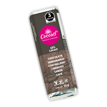 Cargar imagen en el visor de la galería, Barra de Chocolate Amargo con Relleno de Café 63% Cacao 22 g.