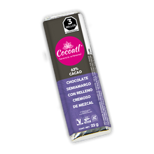 Cargar imagen en el visor de la galería, Barra de Chocolate Amargo con Relleno de Mezcal 63% Cacao 22 g.
