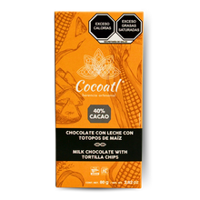 Cargar imagen en el visor de la galería, Paquete 12 Barras Chocolate Cocoatl 80 g. c/u
