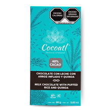 Cargar imagen en el visor de la galería, Paquete 12 Barras Chocolate Cocoatl 80 g. c/u
