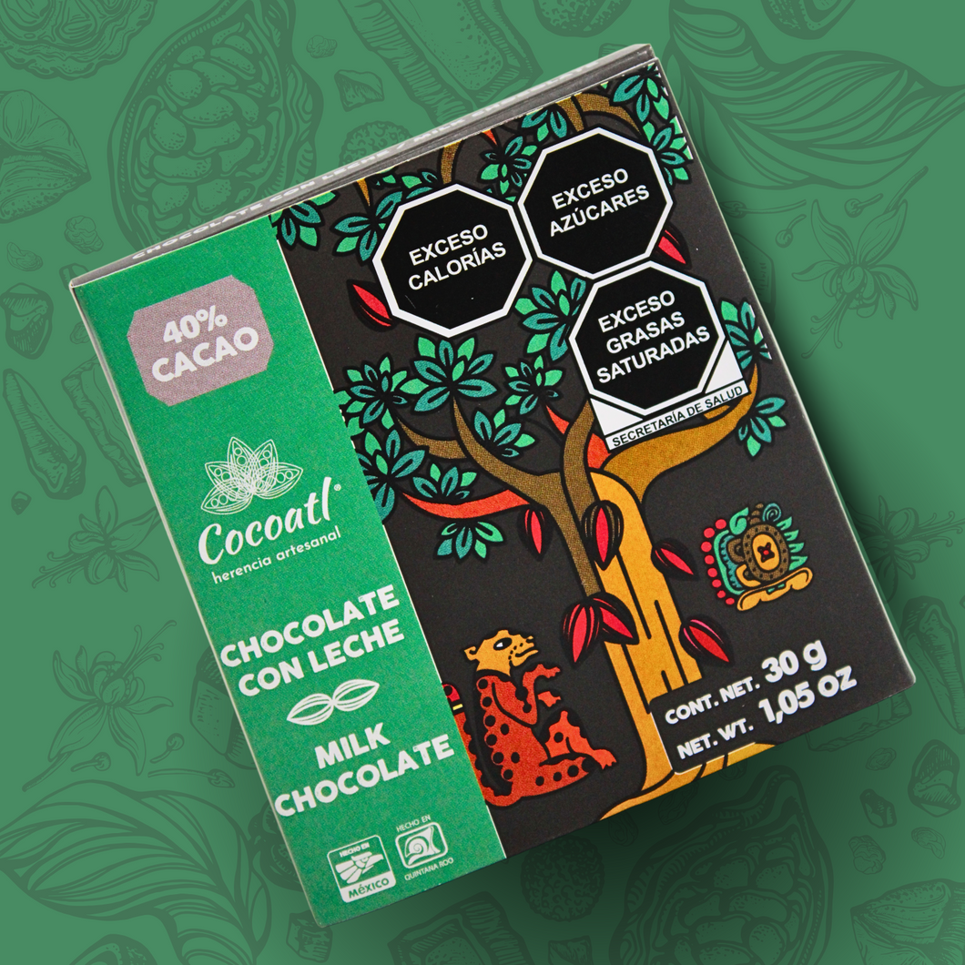 Barra de Chocolate Con Leche Jaguar 40% Cacao 30 g.