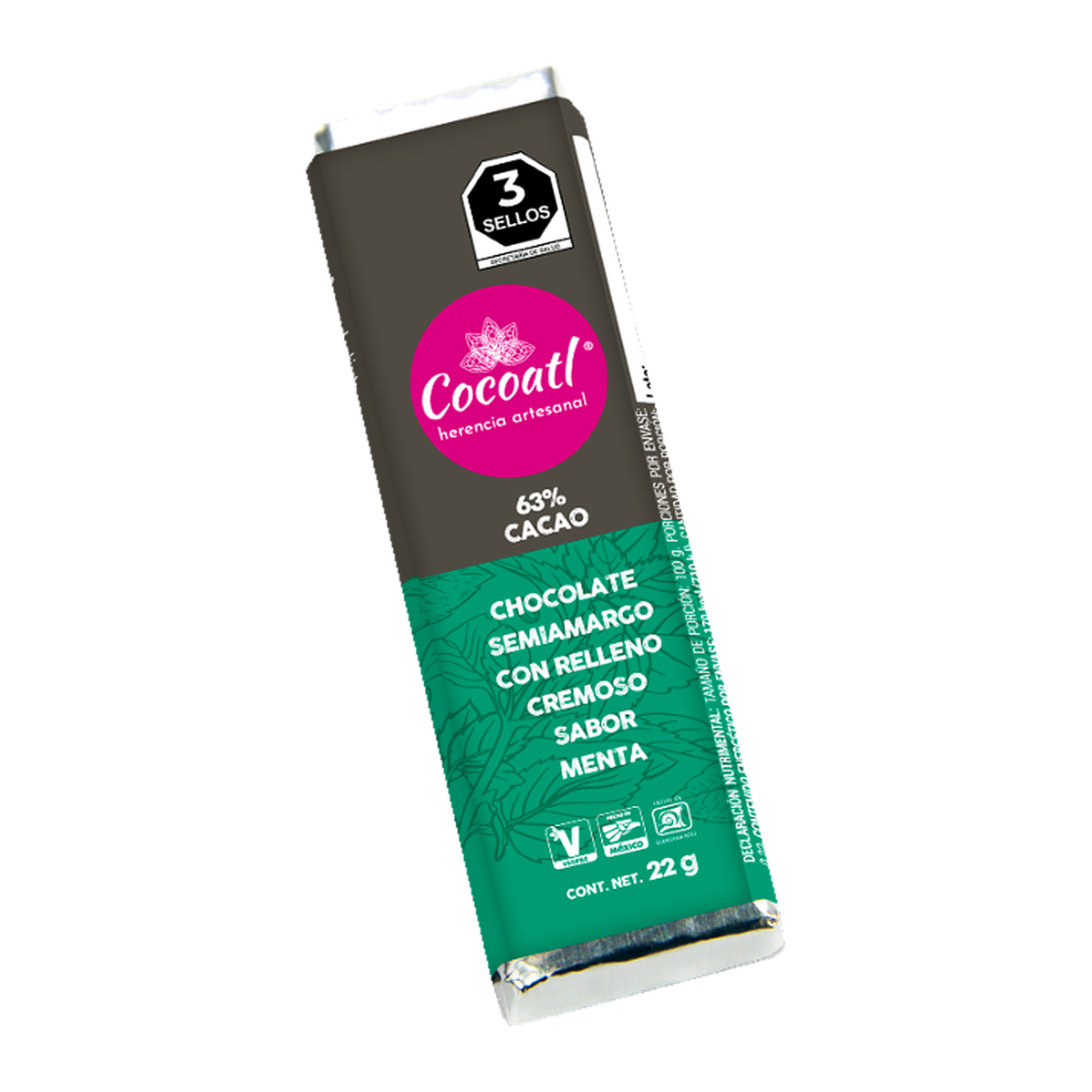 Caja Con 3 Barras Rellenas 22 g. c/u