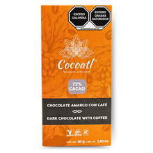 Cargar imagen en el visor de la galería, Paquete 12 Barras Chocolate Cocoatl 80 g. c/u
