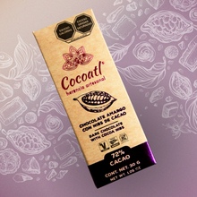 Cargar imagen en el visor de la galería, Barras De Chocolate Amargo 72% Cacao con Nibs de Cacao 30 g.
